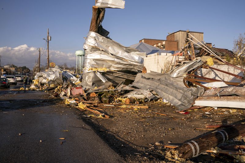 tornado damage in Selma, AL 1/2023