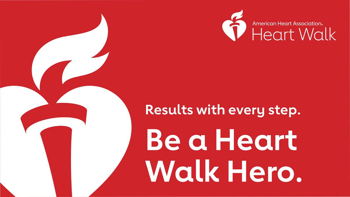 American Heart Association Heart Walk Be A Hero logo